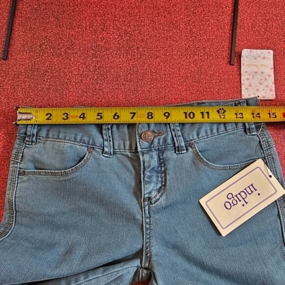 Free People Low Rise Skinny Jeans 26 Teal Stretch Y2K Urban Slim Streetwear - Picture 10 of 12